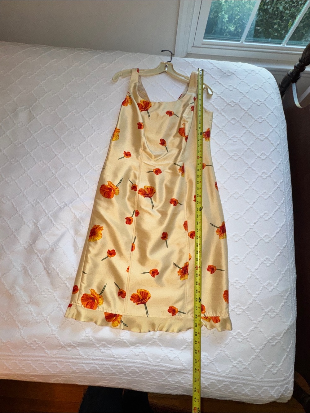 Vintage Novielle Bloom Yellow Floral 100% Silk Suit - Picture 9 of 10